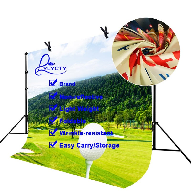 LYLYCTY 7X5ft Golf Sport Backdrop Lush Golf Course Sport Style Photography Backdrop Photo Studio Background Props LYK048 - Image 4